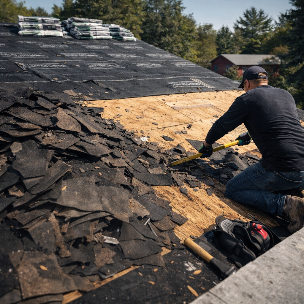 roof preparation and shingle removal Detroit MI